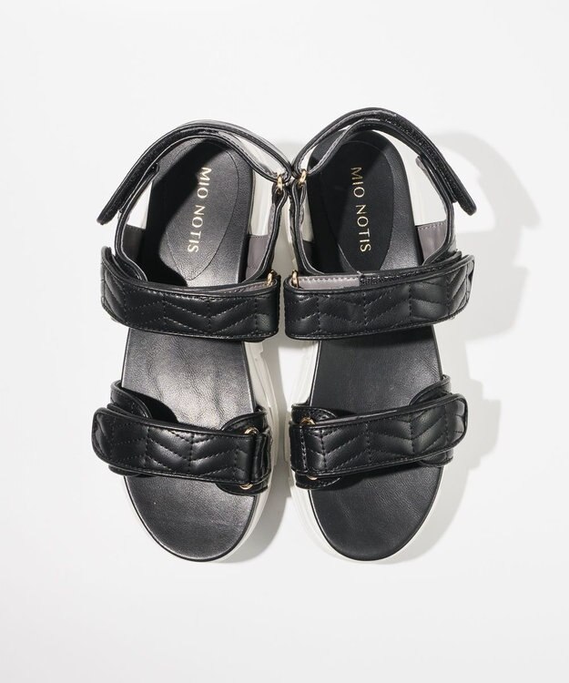 BONTRE 【MIONOTIS/ミオノティス】キルティングスポーツサンダル/50612 ブラック