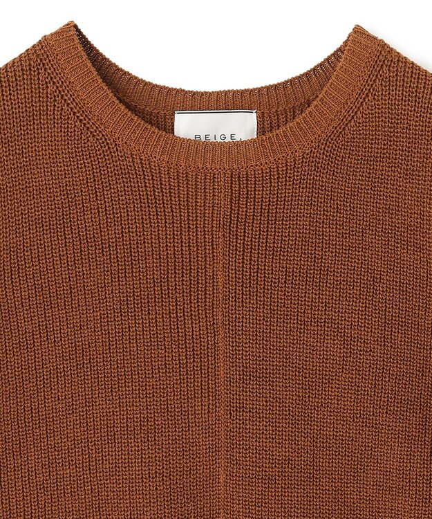 BEIGE， BARR / ノースリーブニット Amber