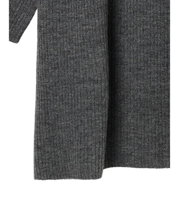 Green Parks リブニットミニワンピース Gray Mixture