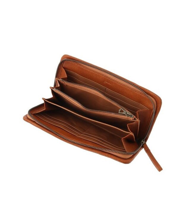 genten ゴートベーシック ラウンド長財布 チャ