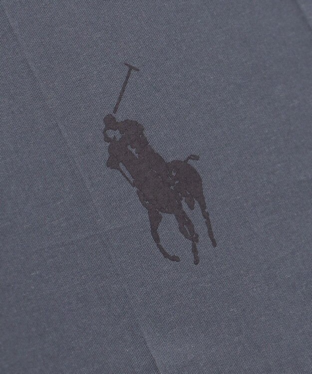 MOONBAT 【大きめ/軽量】POLO RALPH LAUREN 長傘 メンズ プレーン ワンポイント刺繍 65cm ダークグレー