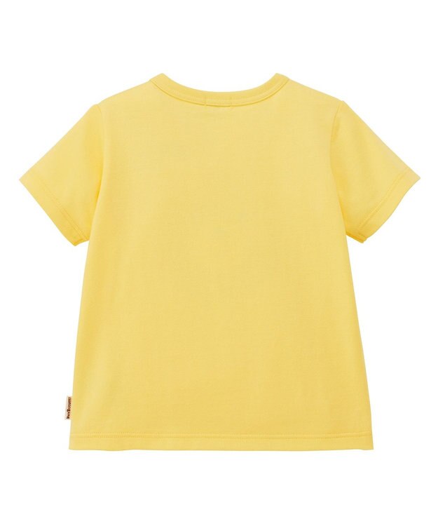 MIKI HOUSE HOT BISCUITS 【80-120cm】カラフルビーンズ フェイスプリント 半袖Tシャツ 黄