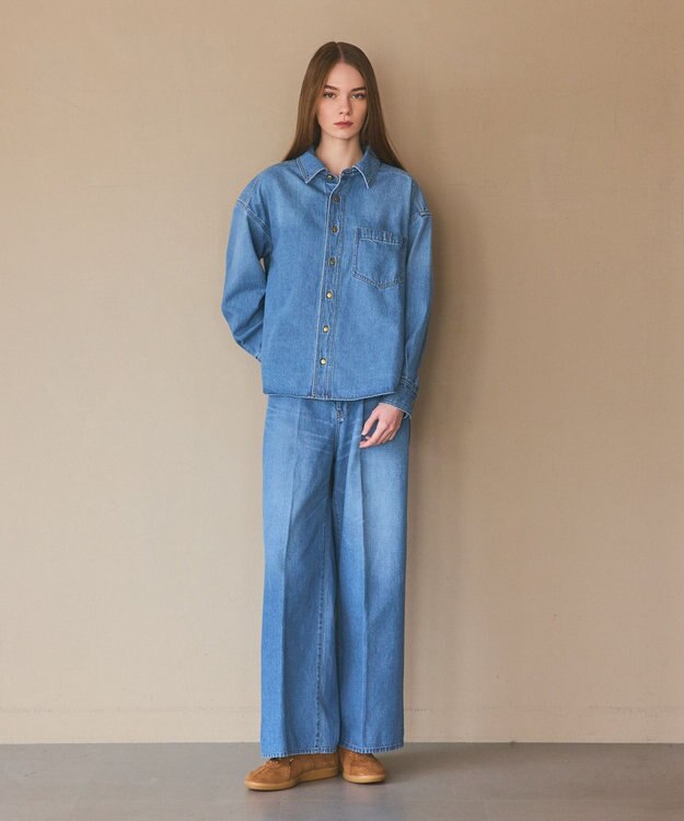 GRACE CONTINENTAL 10ozムラ糸デニムパンツ ブルー