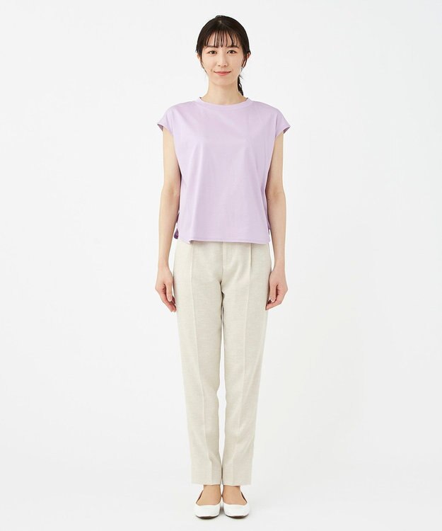 KASHIYAMA 【抗菌消臭】クレンゼ フレンチTeeシャツ ラベンダー