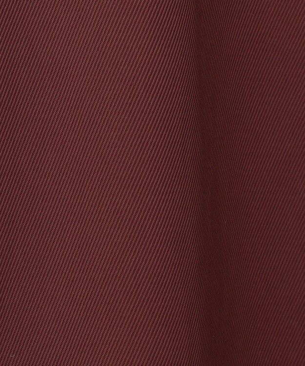 NAVE 【ReNAVE  洗える】アセテートギャバシャツドレス バーガンディ