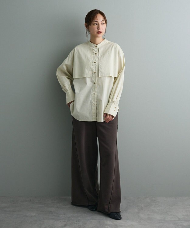 CRAFT STANDARD BOUTIQUE ヨークデザインシャツ Light Beige