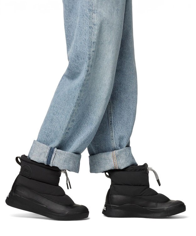 SOREL SOREL/ アウトアンドアバウト4 パフィーウォータープルーフ /ソレル Black, Chalk