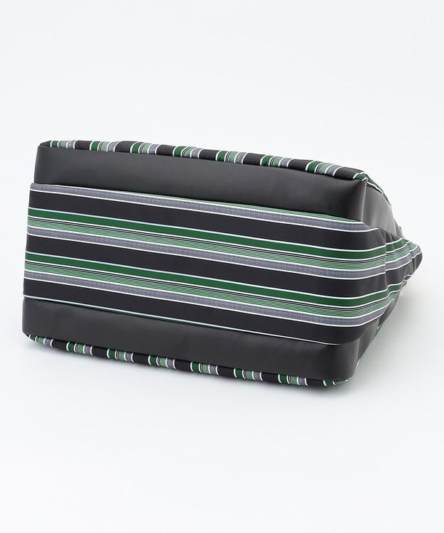 Y'SACCS マルチストライプ すっきりトート Mサイズ グリーン