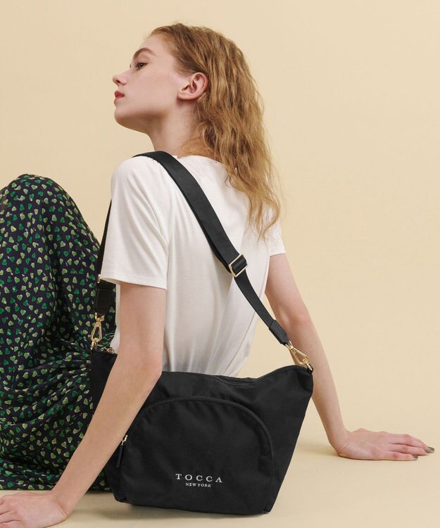 TOCCA 【WEB＆一部店舗限定】【環境に優しい素材】COLLINA NYLON BAG ショルダーバッグ ブラック系