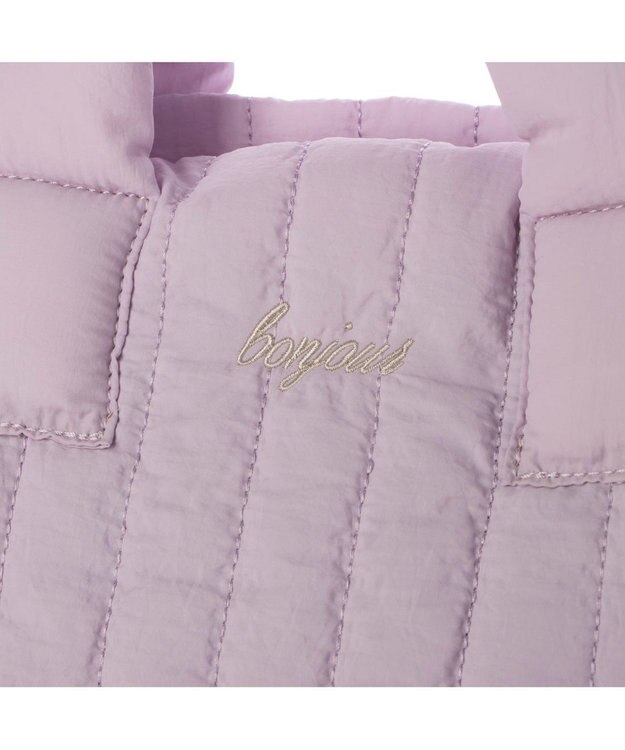 UNBILLION 【テレビ ドラマ着用アイテム】カシュカシュ cachecache / 親子キルティング刺繍トートバッグ ラベンダー