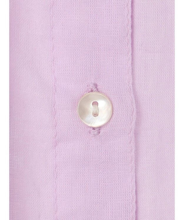 Green Parks インド綿　柔らかボイルシャツ Lavender