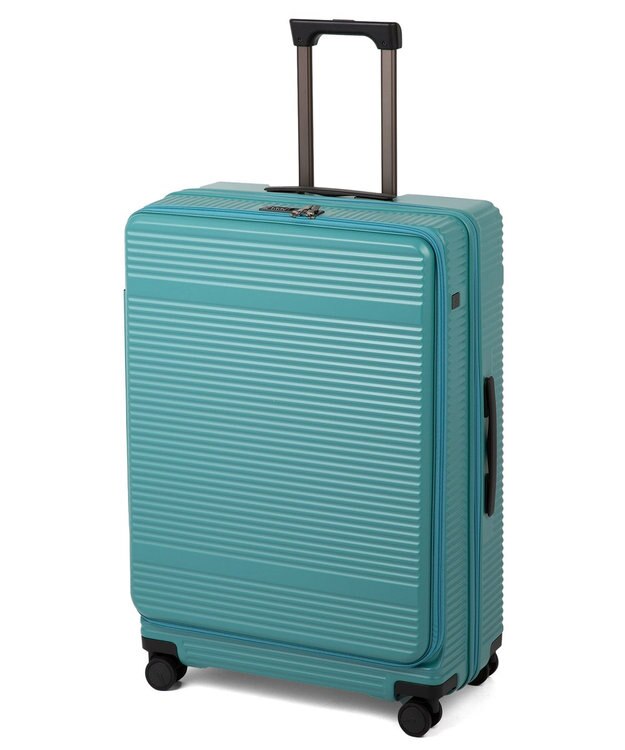 ACE BAGS & LUGGAGE ace. サルートン フロントオープンスーツケース Lサイズ 85～96L 05364 ブルーグーン
