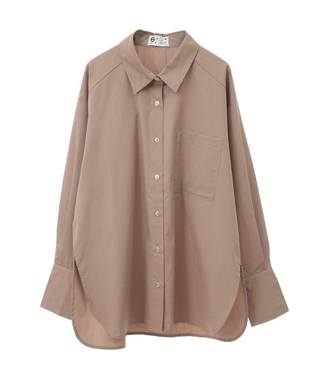 earth music&ecology ２ｗａｙマントスリーブシャツ Mocha