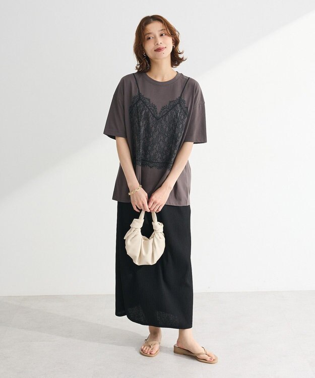 Green Parks ・ＳＵＧＡＲ　ＳＰＯＯＮ　トロンプルイユＴＥＥ Charcoal Gray