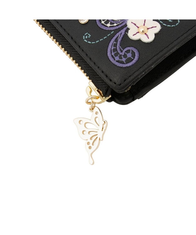 ANNA SUI ララ Lファスナー長財布 クロ