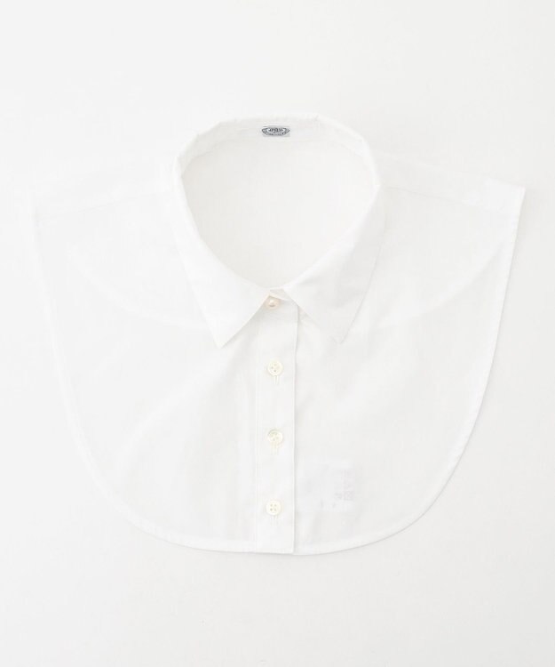 J.PRESS LADIES パールボタン デコカラー 付け襟 ホワイト系