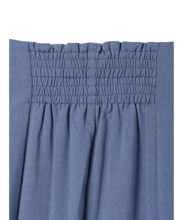 earth music&ecology フロントボタンマーメイドスカート Blue