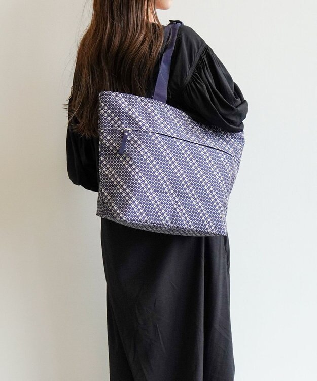 ACE BAGS & LUGGAGE hiromichi nakano フェズリ トートバッグ  17524 ヒロミチナカノ ネイビー（ジオメトリック）