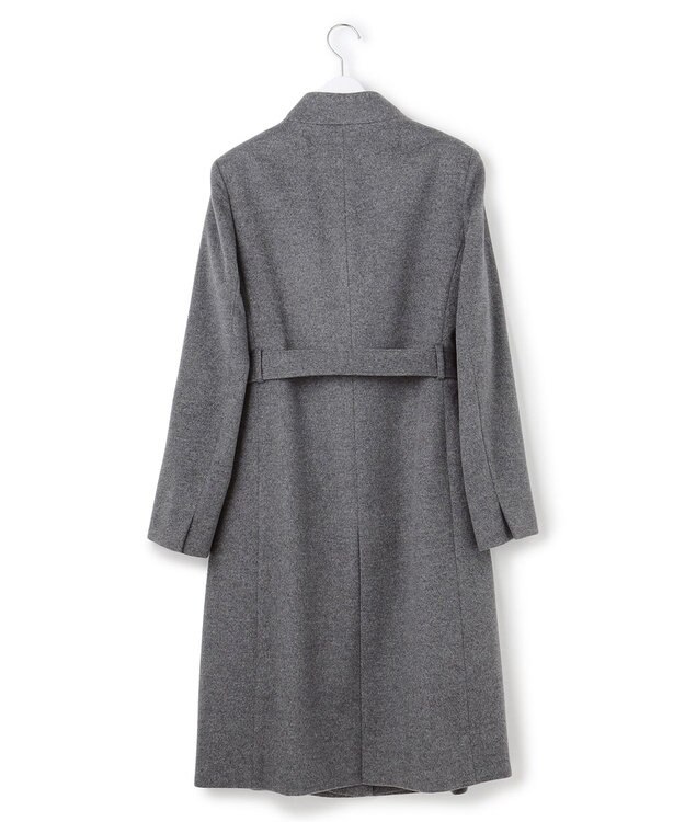 23区 L ウールカシミヤビーバー スタンドカラー  コート グレー系