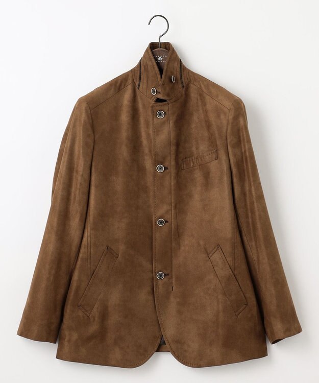 JOSEPH ABBOUD 【軽量/スウェードタッチ/撥水】ライトスウェード ジャケット キャメル系