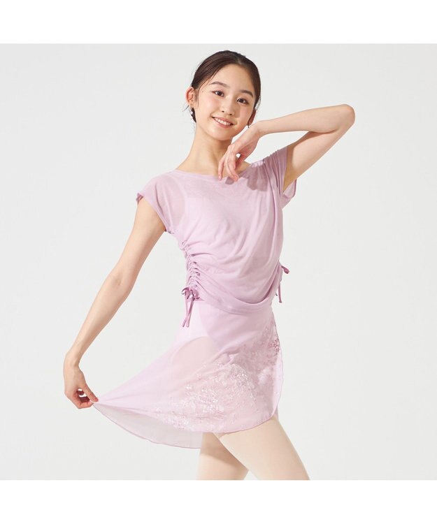 Chacott Tシャツ グレイッシュローズ