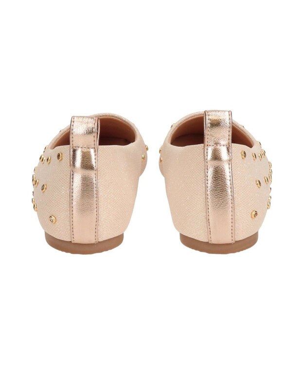 Bridget Birkin 【Bridget Birkin】ドットビジューグリッターフラットシューズ ゴールド雑材