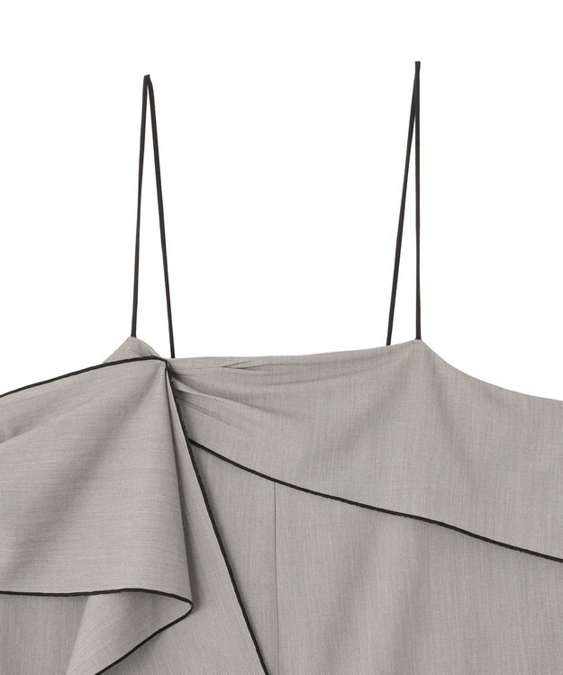 YECCA VECCA ラッフルキャミオールインワン Gray