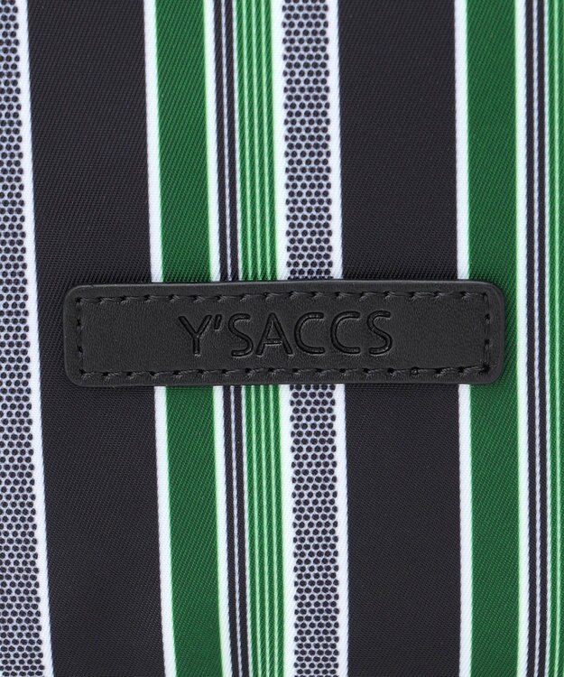 Y'SACCS マルチストライプ すっきりトート Mサイズ グリーン