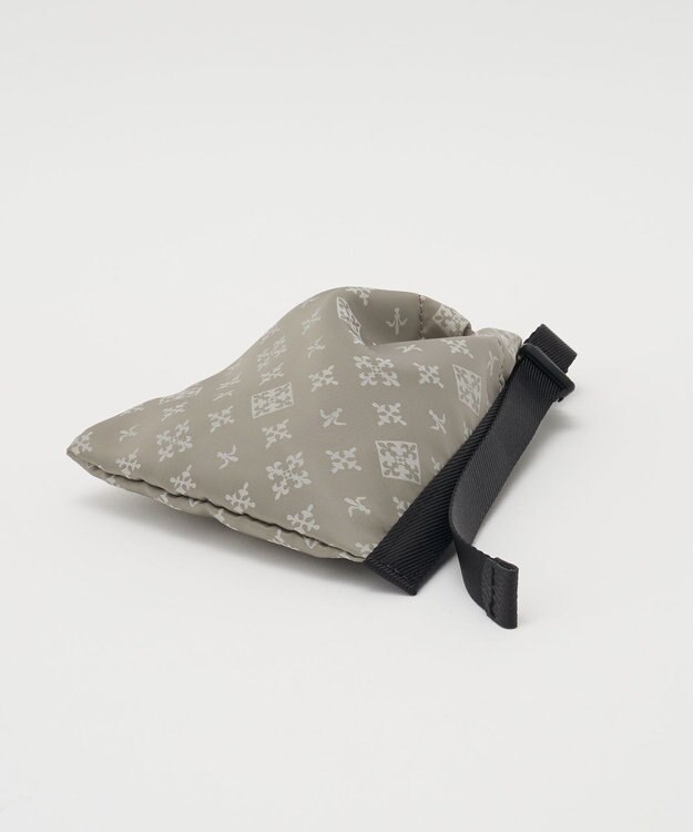 russet ナイロンジャガード巾着ポーチ S(Z-229) N.Gray