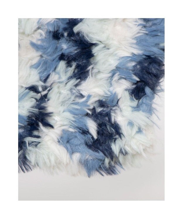 UNBILLION カシュネ cache nez / エコファーカスリニットネックマフラー ブルー