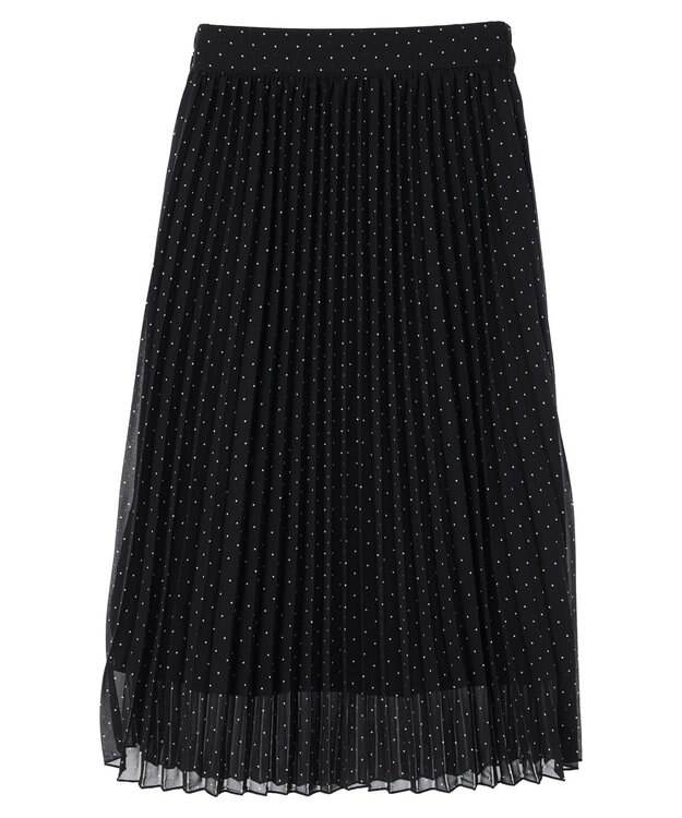 earth music&ecology すきな丈シフォンプリーツスカート Dot