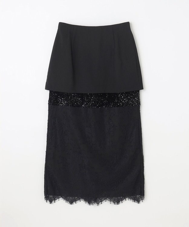 GRACE CONTINENTAL コンビタイトスカート ブラック