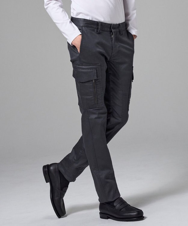 JOSEPH HOMME 【定番】ハイパワーソフトストレッチ デザインパンツ/ STICK DESIGN グレー系