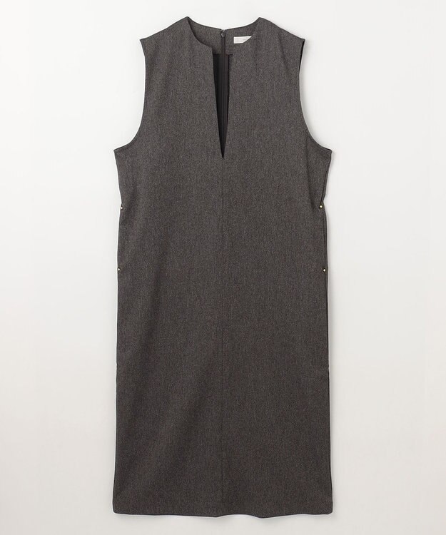 ANY L クラシカルツイードワンピース ブラウン