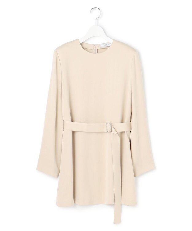 ICB L 【WEB＆一部店舗限定】BrightCupraSatin チュニックブラウス ベージュ