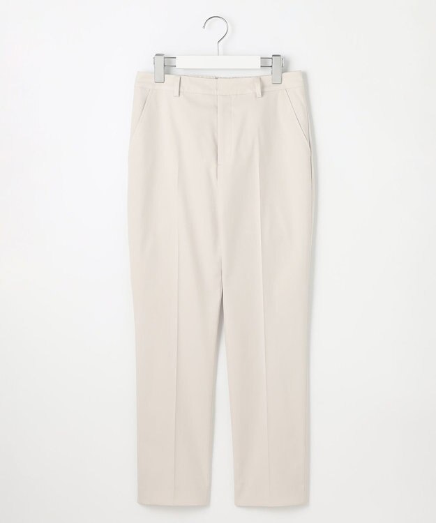J.PRESS LADIES 【セットアップ対応・洗える・撥水】コットンFITTY テーパード パンツ ライトベージュ系1