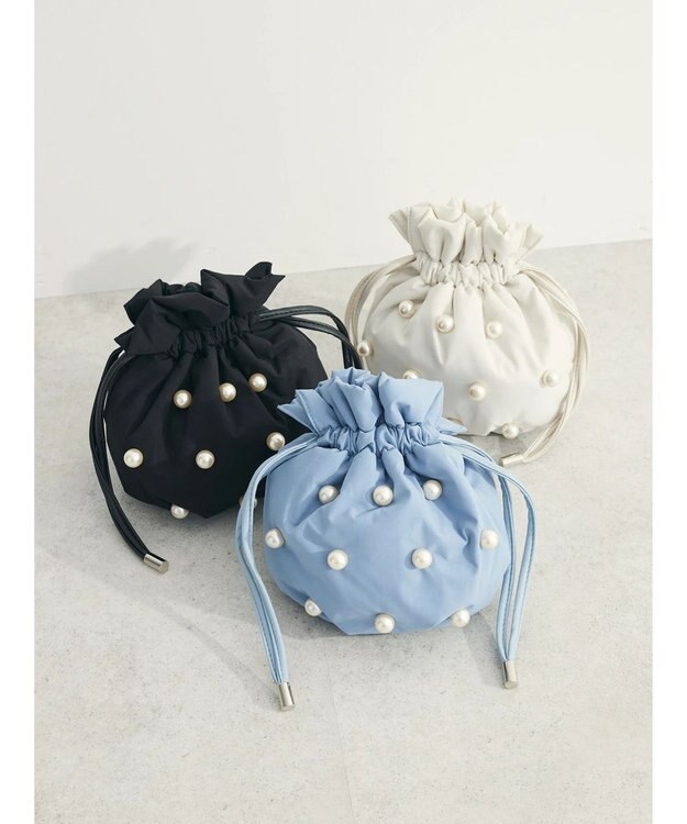 Green Parks ・ＫＯＳＳＯＲＥＣＯ　パール巾着ショルダー Blue