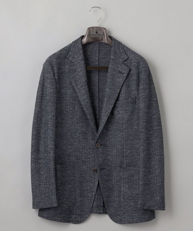 GOTAIRIKU 【宮田毛織】リネンジャージー カーディガンジャケット ネイビー系8