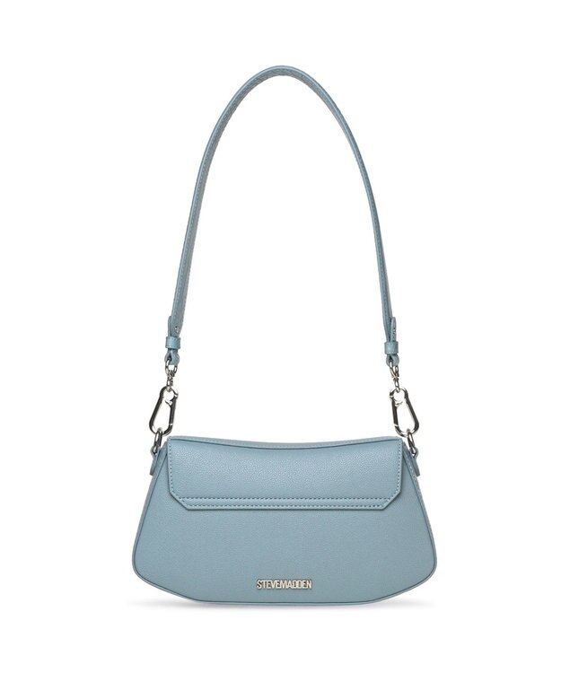 STEVE MADDEN BLYON-C ロゴフラップショルダーバッグ ブルー