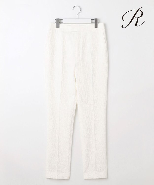 23区 L 【R(アール)】フクレジャカード パンツ オフホワイト系