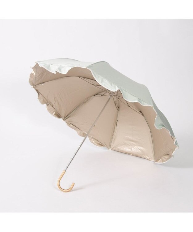 UNBILLION カシュネ cachenez / 【晴雨兼用】【日傘】 【UV カット率99.999.9％以上】PUへプラムトップレス折りたたみ傘 グリーン