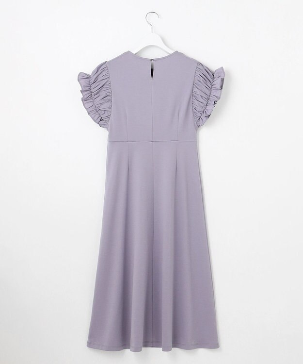 Feroux 【洗える】ドレスシルエット カットソー ワンピース サックスブルー系