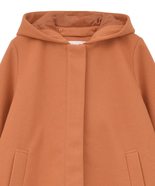 Green Parks ２ｗａｙフード取り外しＡラインコート Orange