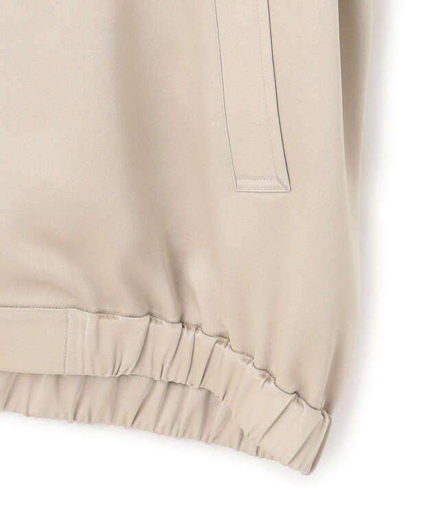 23区 【洗える】ドレープサテン MA-1 ブルゾン ベージュ系