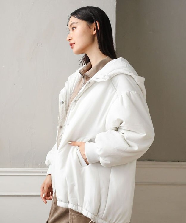 Green Parks ・ｓｗｉｎｇ　ｂｙ　モンスターパーカーコート Off White