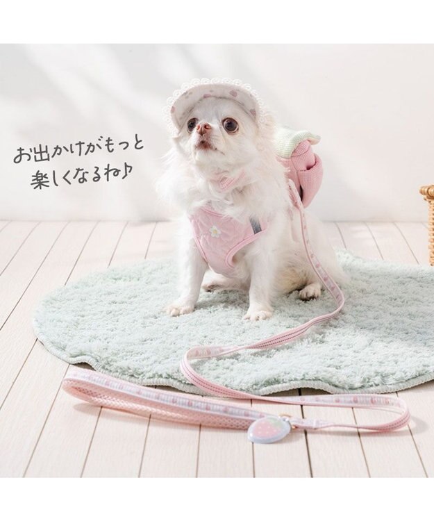 PET PARADISE ペットパラダイス リュックハーネス 《花苺》 ＳＳ ピンク