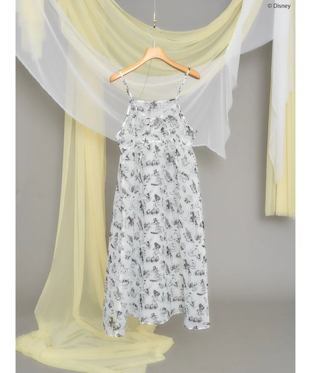 AMERICAN HOLIC 総柄シアーキャミワンピース／Ｄｉｓｎｅｙ Ivory