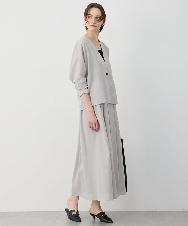 ICB 【先行予約】 ハイツイストドライメッシュ ノーカラージャケット トープ