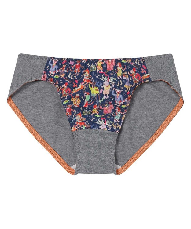 une nana cool MADE WITH LIBERTY FABRIC 【綿混】ショーツ ダークグレー