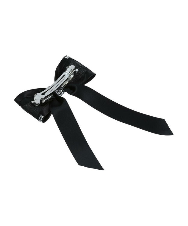 ACCA  サテンシルクリボンバレッタ ブラック